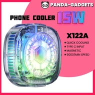 15W Ice Cooled Phone Cooler X122A X108 MINI Gaming Fast Cooling Radiator Magnetic Back-Clip 2 in 1 R