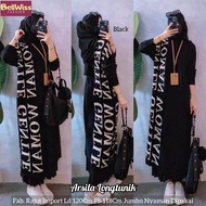 AZIZA LONG TUNIC BLOUSE MIDI TUNIK JUMBO RAJUT IMPORT HQ LD 120 CM FIT XXL