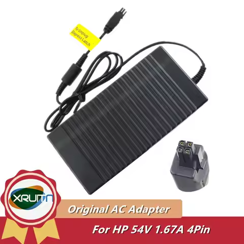 1PCS New 54V 1.67A PA-1900-2P-LF AC Adapter For HP 5066-2164 5066-5569 PA-1900-2P2 JL383AABA Laptop 