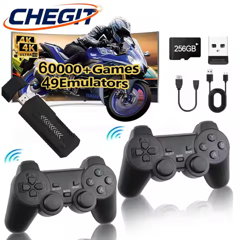 M88 4K HD 3/60000+Games 50+ Emulators Classic Video Game Console 32/256 GB Gaming Stick Wireless Con