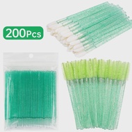 200pcs Eyelash Extension Special Eyelash Removal Brush Micro Brush Eyelash Brush Lipline Cotton Brus