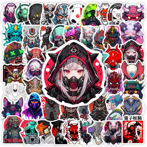 Cyberpunk Avatar Stickers Cool Art Tattoo DIY Toys Gift Decorative Scrapbook Junk Journals Laptop Lu