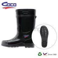 968 GOCO Black PVC Rain Boot / Kasut Getah But Hitam