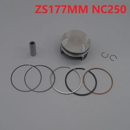 NC250 piston ring pin set 77mm piston kit zongshen engine XZ250R T6 k6 xmotos apollo KAYO RX3 BSE 25