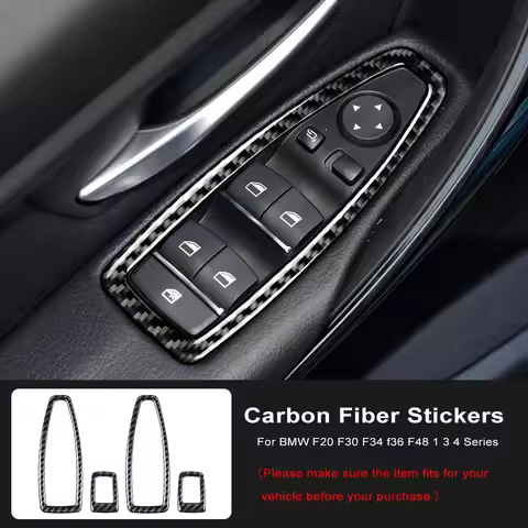 4 PCS Loading Door And Window Switch Frame Is Applicable For BMW F20 F30 F34 f36 F48 1 3 4 Series De