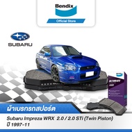 Bendix ผ้าเบรค SUBARU Impreza WRX 2 / 2 STi (Twin Piston) (ปี 1997-11) รหัสผ้าเบรค (DB1170DB1220)