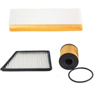 Car Engine Air Cabin Oil Filter 3Pcs/Set For Peugeot 207/207 Cross 2012-2014 Citroen C2/C2 Cross 1.4