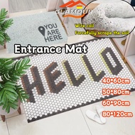 [SG] 80*120cm Door Mat Entrance Out Door Floor Mat Coil Entrance waterproof Kitchen Mats