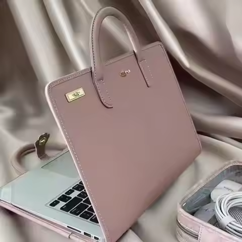 Computer bag and computer protective case, laptop handbag, pink girlish style