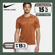 Nike Men's Dri-FIT Miler Short-Sleeve Running Tee - Safety Orange ไนกี้ เสื้อยืดวิ่งแขนสั้นผู้ชาย Dr