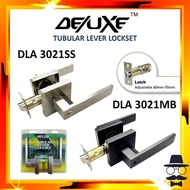 DELUXE DLA3021SS / DLA3021MB Tubular Lever Lockset Door Knob Kunci Tombo
