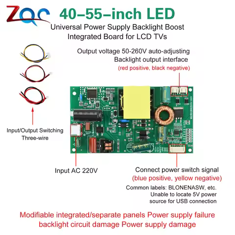 Universal LED LCD TV Backlight Driver Module LED Inverter Board 40-55 Inch Boost Constant Current Co