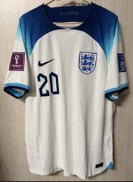 全新但唔見咗牌Nike 英格蘭國家隊 球員版Foden 20 號球衣，連原裝世界盃章