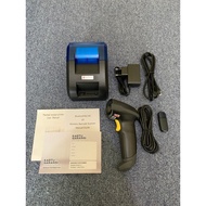 Bluetooth Printer Cashier Barcode Scanner Bluetooth 1D/2D Free Paper