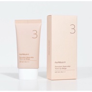 Numbuzin No.3 Porcelain Base-skip Tone Up Beige Sunscreen 50ml