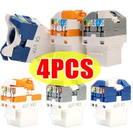 RJ45 Ethernet Coupler - Ethernet LAN Cable Extension - Color-Coded T568A/B Wiring Adapter - Cat5e Ca