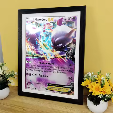 Anime Art Pokemon 3D Lenticular Poster Mewtwo Come Alive with amazing 3D Effects Wall Art Print(With