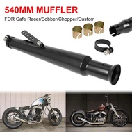 Retro Cafe racer Motorcycle Exhaust Muffler Pipe Modified Tail Exhaust System For CG125 GN125 cb400s