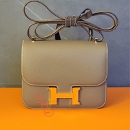 Hermes mini constance / Etoupe / Epsom leather / GHW / stamp B / 24年5月單 (brand new )