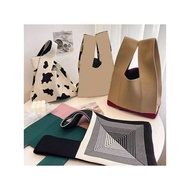 FREE SHIPPING KNITTED HAMPERS BAG HAND BAG/ KNIT KNOT BAG KOREAN KNITTED KNOT BAG/ SOUVENIR BAG