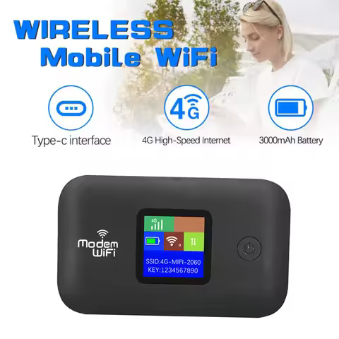 4G LTE Mobile Wifi Hotspot for Travel 4G Router with SIM Card Slot 300Mbps Up to 10 Devices for Euro