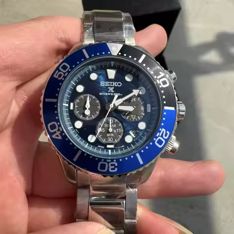 Seiko's new PROSPEX series waterproof coke ring three-eye needle quartz men's casual commuting busin