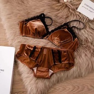 B11-28 Thin Girl bra Velvet Underwear bra bra Set Sexy Set No Steel Ring Small Size AB Cup
