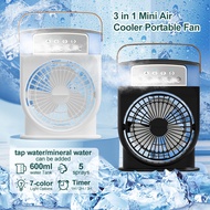 GGMM  Warhom Portable USB Mini Fan Aircond, Air Cooler, Mist Fan, Kipas Penyejuk Mini Meja Table Fan Wap Kipas Humidifier