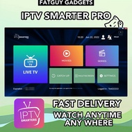 [READY STOCK] IPTV SMARTER PRO 1/3/6M SMARTER PLAYER PRO LITE CRPAT HANTAR