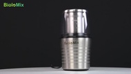 2-in-1 Wet and Dry Double Cups 300W Electric Spices and Coffee Bean Grinder Stainless Steel Body and