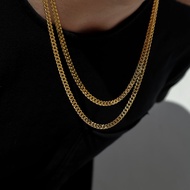 Ongpin Mnl Gold Necklace Pawnable 10k US Gold Original Double Cuban Necklace For Men And Women Stain