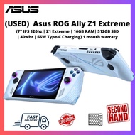 (USED) Asus ROG ALLY Z1 Extreme 2nd Hand (7" IPS | 120hz | 16+512GB | 65W Type-C Charge) 1 month war