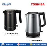 Toshiba 1.5L / 1.7L Double Wall Electric Kettle KT-15DRRS / KT-17DRRS
