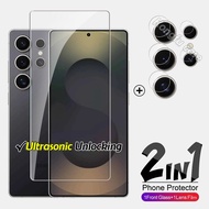 2in1 For Samsung Galaxy S25 Ultra Plus GalaxyS25Ultra S25Plus 5G 2025 Screen Protector Tempered Glas