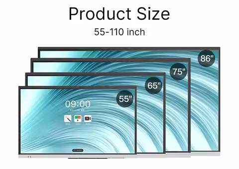 NallonHU 4K Interactive Smart Board 32 43 50 55 Inch Android Windows Touch Screen Whiteboard Teachin