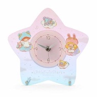 Direct from Japan Sanrio Little Twin Stars Acrylic Clock (Fluffy Fancy) Kawaii Collection New