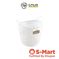 Citylife 25L Round Laundry Basket - Clear - L7022 - Citylong