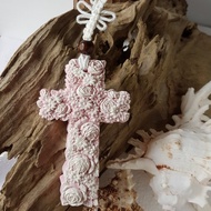 擴香石壁飾 - 玫瑰十字  擴香石材質