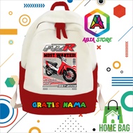 F1 MOTORCYCLE MOTIF SCHOOL BACKPACK UnisexZR