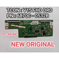 Tcon Ticon Tikon T CON board logic led tv panel board LG 49LB551T - 49LK5100 - 49LF540T - 49 LK T CON