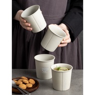 Minimalist Retro Ceramic Paper Cup 300ml Coffee Cup Latte Art Design Stoneware Tea Cup Latte Cup