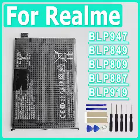 XDOU New BLP809 BLP849 BLP857 BLP887 BLP919 Battery For Oppo Realme GT Neo 2 3 Neo2 Neo3 GT2 Pro Mas