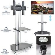 實體店鋪/SF(🈹🈹限今日特價$1680)Proffesional Office Aluminum Alloy Mobile TV Cart for 37-75 inches LCD LED Plas