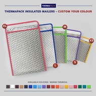 ThermaPack Insulated Colour Mailers 10 PCS - Amplop Bubble Mailer Aluminium Custom Warna