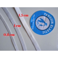 PUTIH Penguin elastic rubber 0.6 cm; 0.8 cm; 1 cm; 1,2 cm; 2 cm penguin white / penguin rubber