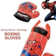 NEW 3PCS Toys For Kids Boxing Bags And Boxing Gloves Spiderman Punching Bag Play Set