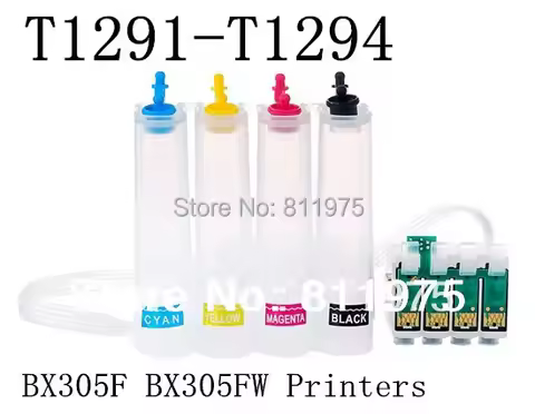 CISS T1281 continuous ink supply system For Epson Stylus S22 SX125 SX130 SX230 SX235W SX420W SX425W 