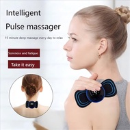EMS Cervical Massage Stickers | Rechargeable | 15 Intensity Levels | 20-Minute Auto Timer | Portable