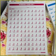 ✻ ❀ ⊙ WINDOW CARDS A-1,S-1,M-1,D-1,A-2,S-2,M-2, D-2,A-3,S-3,M-3, D-3,A-4,S-4,M-4,D-4 (SOLD PER SET