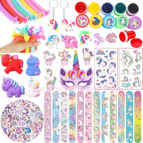 Unicorn Party Unicorn Party Decoation Gifts Boys Girls Unicorn Sticker Slap Bracelet Stamp Unicorn B